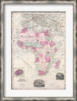 Framed 1862 Johnson Map of Africa
