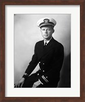Framed 1942 JFK Uniform Portrait