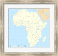 Framed Map of Africa