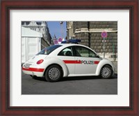 Framed VW Police Beetle