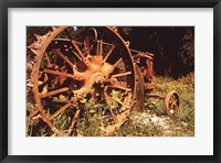 Framed Abandoned Tractor Near Mississippi River Bank