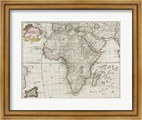 Framed Map of Africa 1745