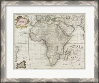 Framed Map of Africa 1745