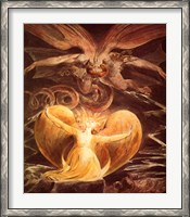 Framed William Blake the dragon