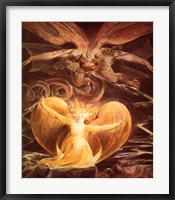 Framed William Blake the dragon