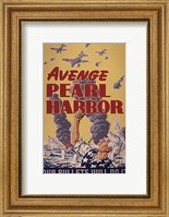 Framed Avenge Pearl Harbor - Our Bullets Will Do It