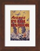 Framed Avenge Pearl Harbor - Our Bullets Will Do It