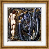Framed Perseus Slays the Serpent