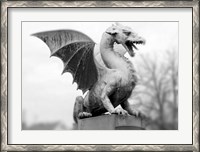 Framed Dragon Statue