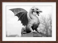 Framed Dragon Statue