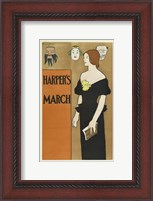 Framed Brooklyn Museum Poster for Harper's Magazine Edward Penfield