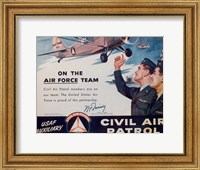 Framed CAP On the Air Force Team Poster