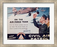 Framed CAP On the Air Force Team Poster