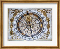 Framed Cathedrale Saint Jean Lyon Astronomical Clock Dial
