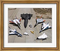 Framed Collection of Military Aircraft