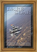 Framed Dare to Soar Affirmation Poster, USAF