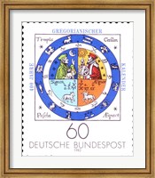 Framed Jahre Gregorianischer Kalender