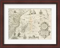 Framed East Africa and the Indian Ocean 1596, Arnold Florent van Langren