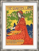 Framed Quartier Latin, a Magazine Devoted to the Arts, Advertising Poster, ca.1895