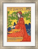 Framed Quartier Latin, a Magazine Devoted to the Arts, Advertising Poster, ca.1895
