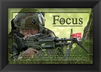 Framed Focus Affirmation Poster, USAF