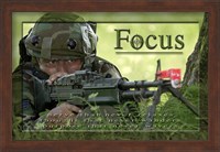 Framed Focus Affirmation Poster, USAF