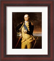 Framed George Washington by Peale 1776