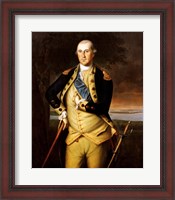 Framed George Washington by Peale 1776