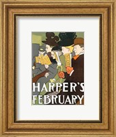 Framed Harper's February 1895