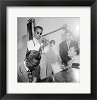 Framed Howard McGhee, Brick Fleagle and Miles Davis, September 1947