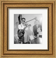 Framed Howard McGhee, Brick Fleagle and Miles Davis, September 1947