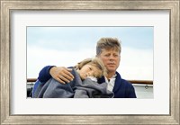 Framed Hyannisport Weekend Caroline Kennedy, President Kennedy