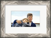 Framed Hyannisport Weekend Caroline Kennedy, President Kennedy