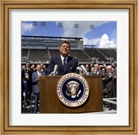 Framed JFK at Rice University