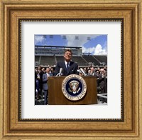 Framed JFK at Rice University