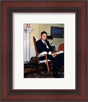 Framed JFK in Yellow Oval Room 1962