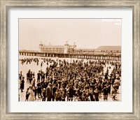 Framed Crowd at Atlantic City 1910