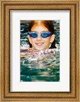 Framed Close-up of a girl in a swimming pool