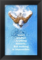 Framed Historic Swimming Quote