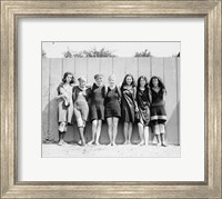 Framed Potomac Tidal Basin Female Swimmers