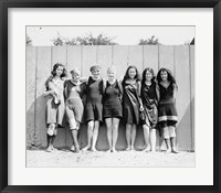 Framed Potomac Tidal Basin Female Swimmers