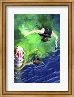 Framed US Navy Search and Rescue Swimmers