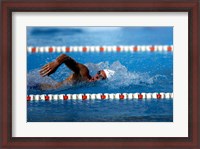 Framed US Navy Swimmer
