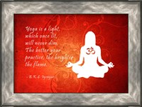 Framed Yoga Quote