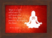 Framed Yoga Quote
