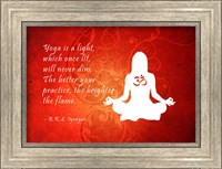 Framed Yoga Quote