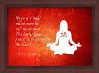 Framed Yoga Quote