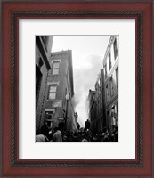 Framed USA, Massachusetts, Boston, firefighters fighting with fire