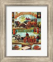 Framed Fire Extinguisher Mfg. Co., Advertising Poster, ca. 1890