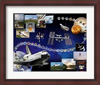 Framed Space Shuttle Atlantis Tribute